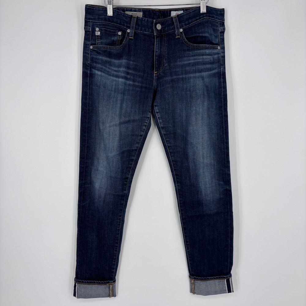 AG Adriano Goldschmied The Nikki Selvedge Relaxed Skinny Jeans Womens‎ 29R Blue